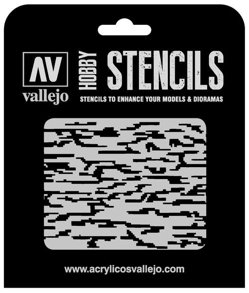 Vallejo Hobby Stencils: Pixelated Modern Camo Markings