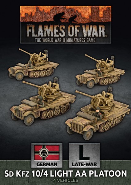 Flames of War GE: LW SdKfz 10/4 Light AA Platoon (x4)