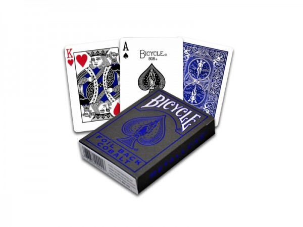 Poker: Bicycle Playing Cards Foil Back Metalluxe Cobalt V2 (Poker)