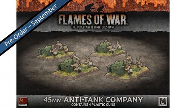 Flames of War SU: 45mm Anti-Tank Company (x4 Plastik)