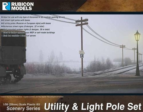 Rubicon Models: Utility & Light Pole Set