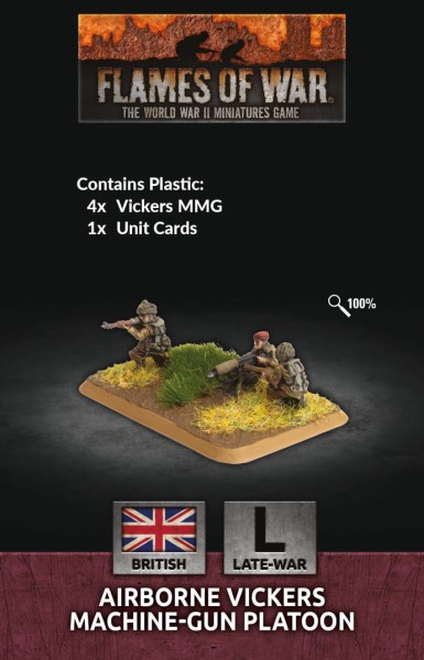 Flames of War British Airborne Vickers MG-Platoon