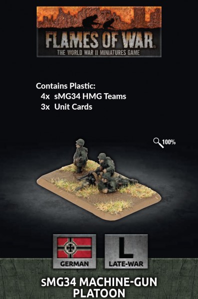 Flames of War GE: LW Mg34 Platoon (Plastik x4)