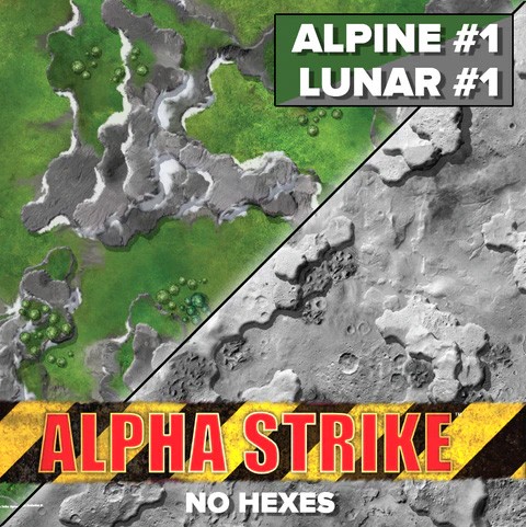 BattleTech: Neoprene Battle Mat Alpha Strike Alpine/Lunar