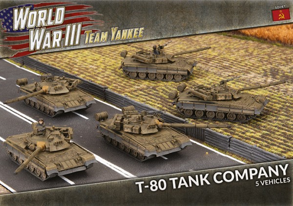 Team Yankee T-80 Tank Company (x5/Plastik)