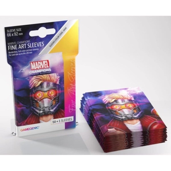 Gamegenic - Marvel Champions FINE ART Sleeves – Star-Lord (51 Sleeves)