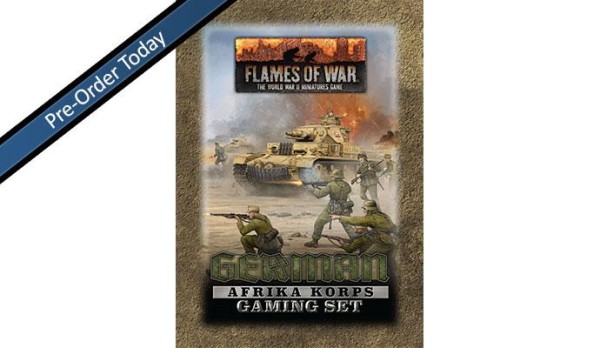 Flames of War German Afrika Korps Gaming Tin Set