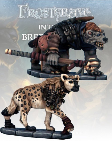 Gnoll Tracker & War Hyena (2) - Frostgrave
