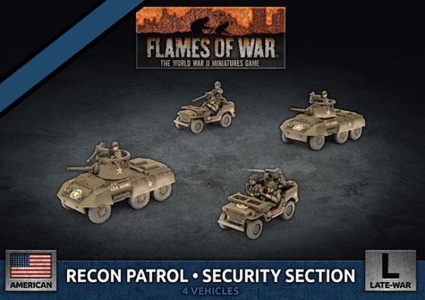 Flames of War US: M8 Cavalry Recon Platoon (4x)