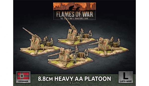 Flames of War GE: LW 8,8cm Heavy AA Platoon (x4 Plastik)