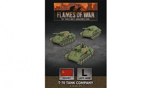 Flames of War SU: T-70 Tank Company (x3 Plastic)