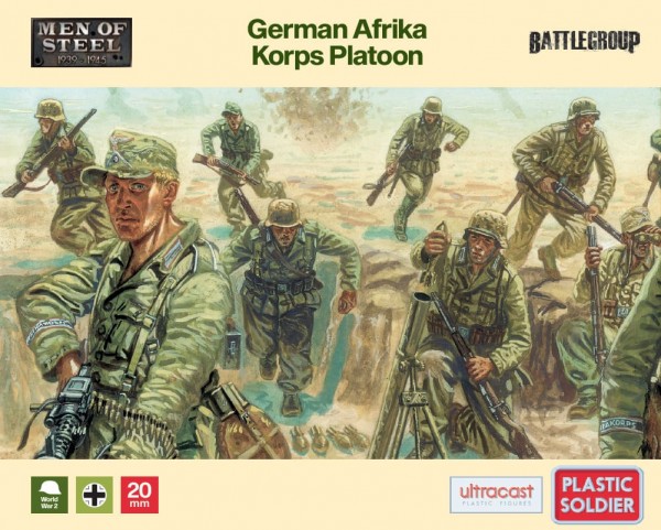 Plastic Soldier: 1/72 Afrika Korps Platoon (x44)