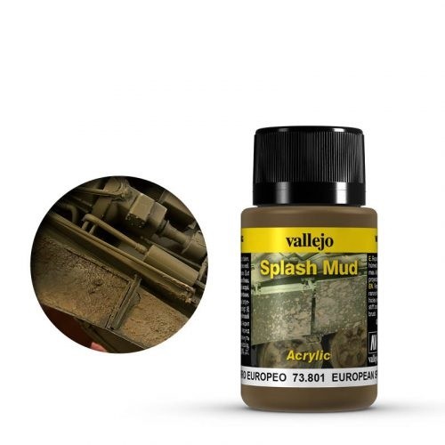 Vallejo Weathering Effects Splash Mud European 40 ml