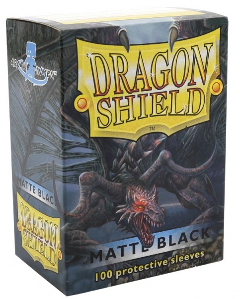 Dragon Shield Matte: Schwarz (100 Stück)