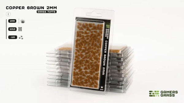 Gamers Grass: Copper Brown 2mm (x115)