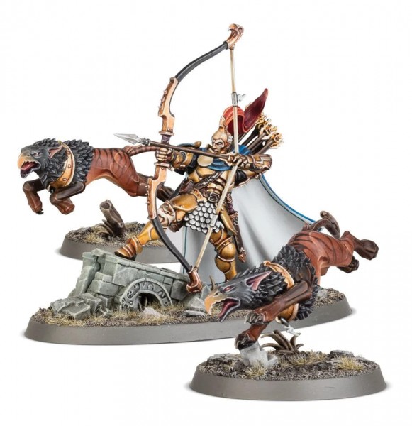 Stormcast Eternals Knight-Judicator with gryph-hounds