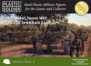 Plastic Soldier 15mm Sherman M4A1/76mm Wet Tank (für FoW)
