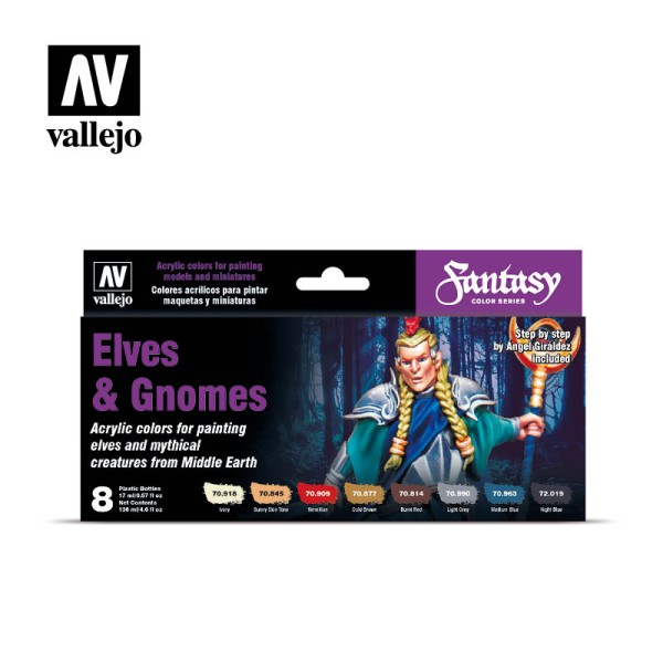 Vallejo Model Color Set: Elves & Gnomes (8 Farben)