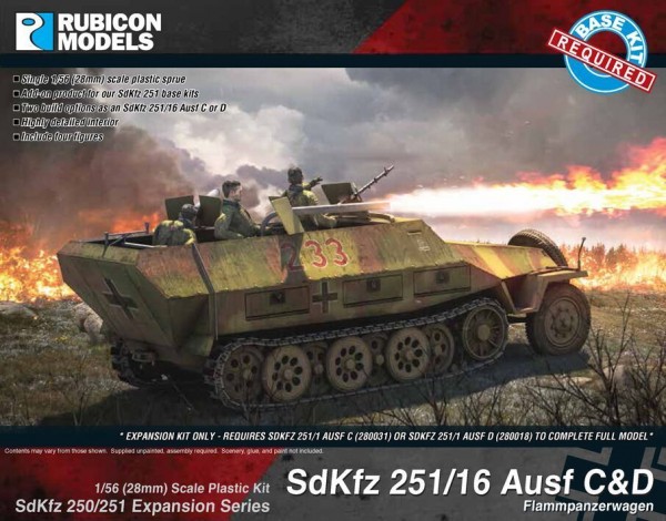 SdKfz 251/16 Ausf. C/D UPGRADE (1/56)