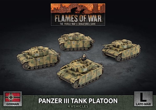 Flames of War GE: Panzer III Tank Platoon