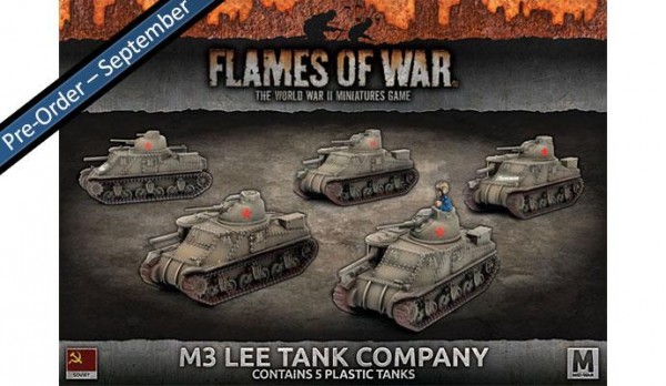 Flames of War SU: M3 Lee Tank Company (x5 Plastik)