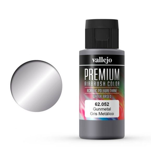 Vallejo Premium: Gunmetal (Polyu.) (60ml)