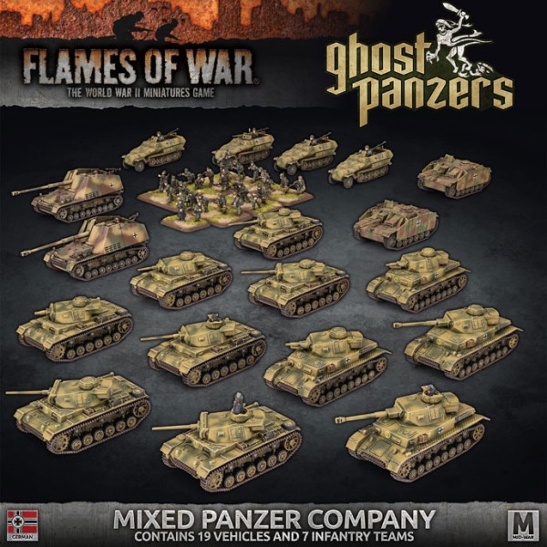 Flames of War GE: German Mixed Panzer Company (Plastic)
