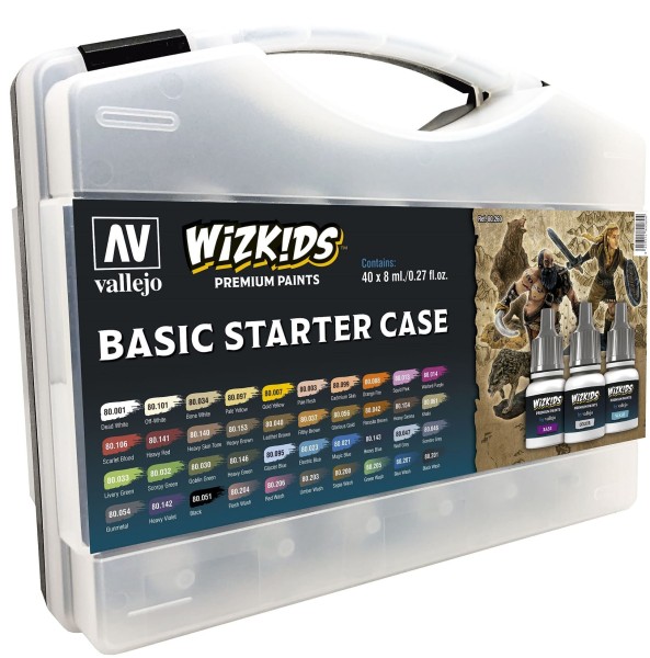 Vallejo Wizkids Premium Paints Basic Starter Case