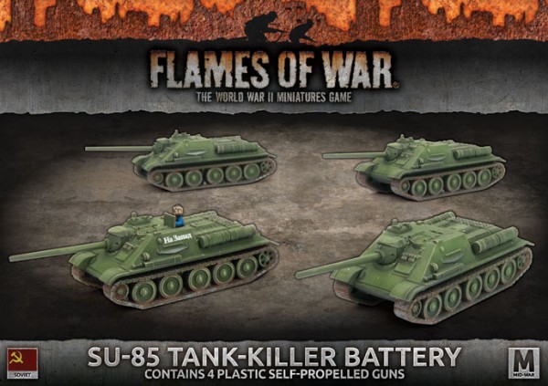 Flames of War SU: SU-85 Tank Killer Battery (x4 Plastik)
