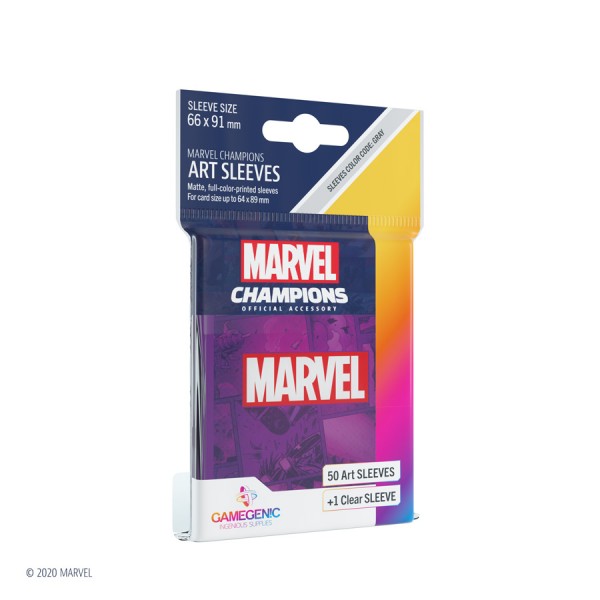 Gamegenic Marvel Champions Art Sleeves: Marvel Purple (50)