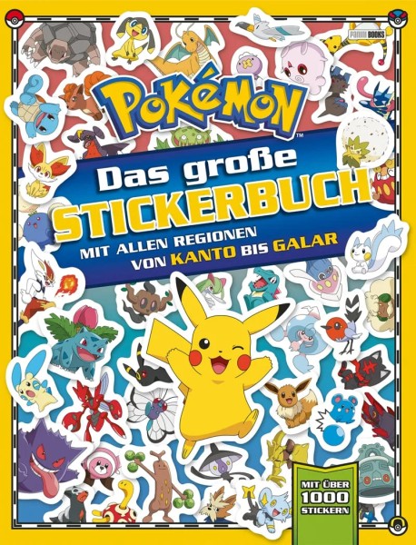 Pokémon - Das große Stickerbuch mit allen Regionen von Kanto bis Galar