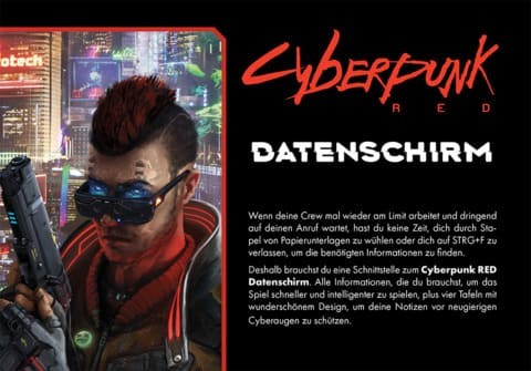 Cyberpunk RED Datenschirm (DE)