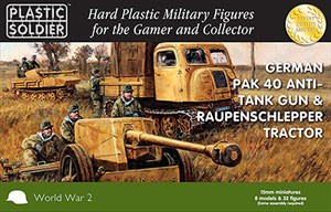 Plastic Soldier 15mm German Pak 40 with Raupenschlepper OST