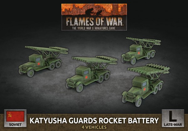 Flames of War SU: Katyusha Guards Rocket Battery (x4 Plastik)