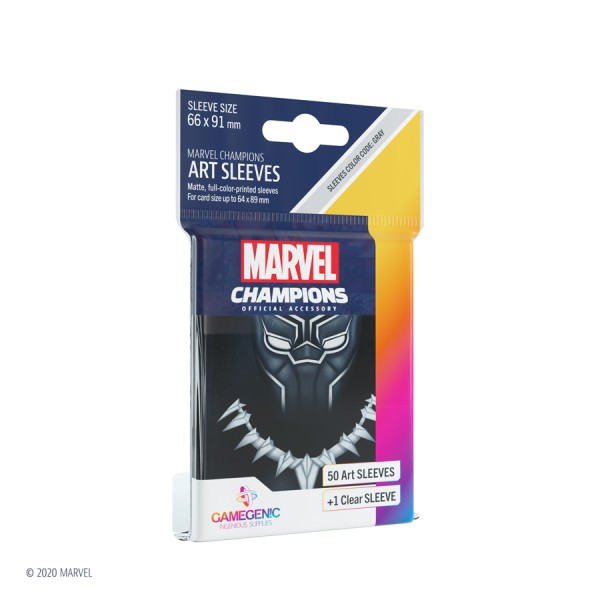 Gamegenic Marvel Champions Art Sleeves: Black Panther (50)