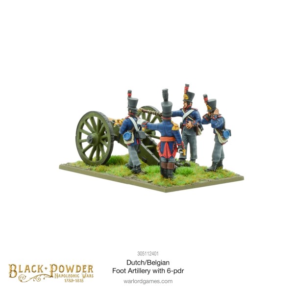 Black Powder Dutch Belgian Foot Artillery 6pdr