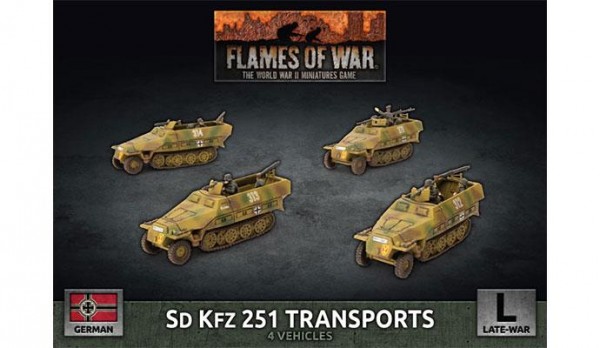 Flames of War GE: LW SdKfz 251 Transports (x4 Plastik)