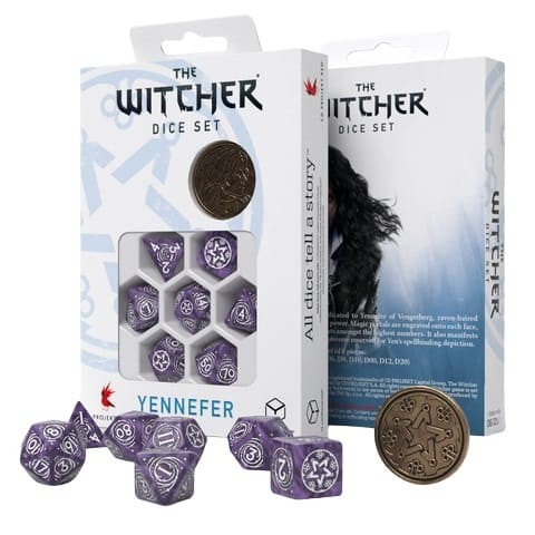 The Witcher - Dice Set Yennefer - Lilac and Gooseberries