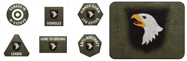 Flames of War US: 101st Airborne Token (20) & Objective (2)
