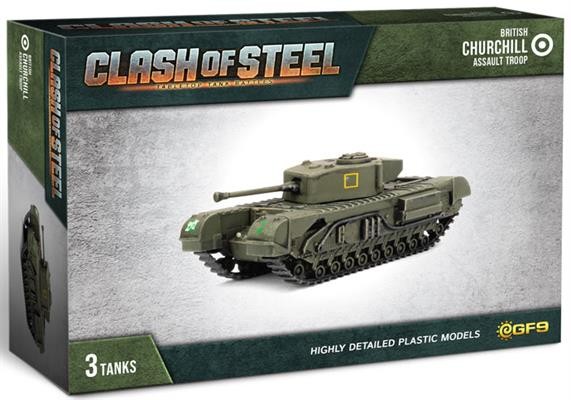 Clash of Steel: Churchill Assault Troop (x3 Plastic)