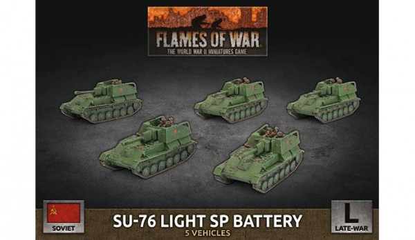 Flames of War SU: SU-76 Light SP Battery (x5/Plastic)