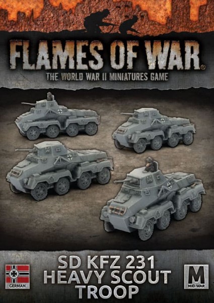 Flames of War GE: SdKfz 231 Heavy Scout Platoon (x4)