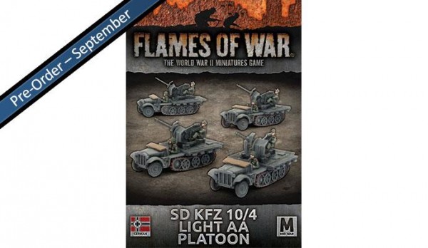 Flames of War GE: Sd Kfz 10/4 Light AA Platoon (x4)