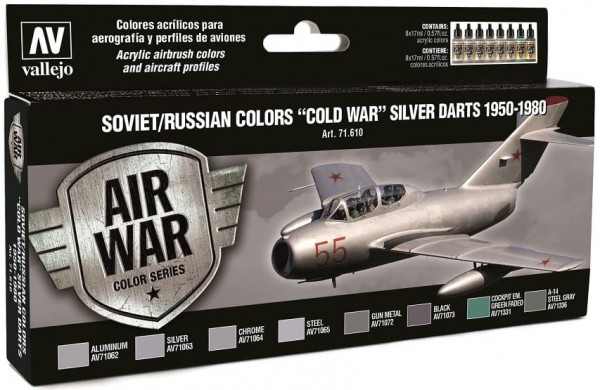 Model Air: Model Air Set Soviet / Russian colors "Cold War" Silver (8)