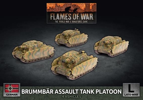 Flames of War Brummbär Assault Platoon (x4)