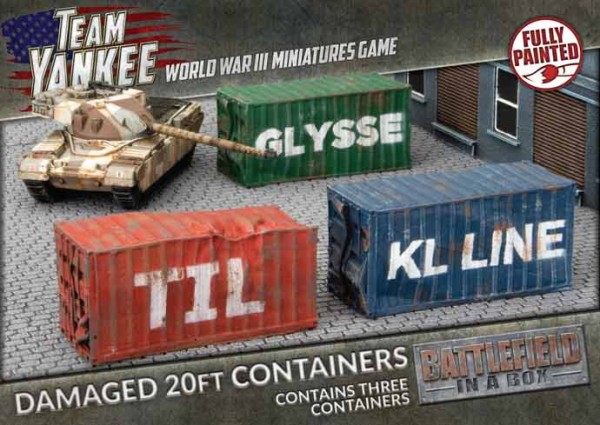 Team Yankee 20ft Shipping Containers - Damaged (x3)
