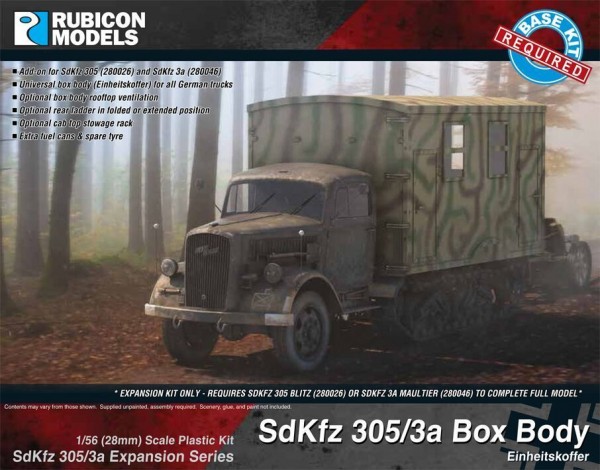 SdKfz 305/3A Expansion Set - Box Body