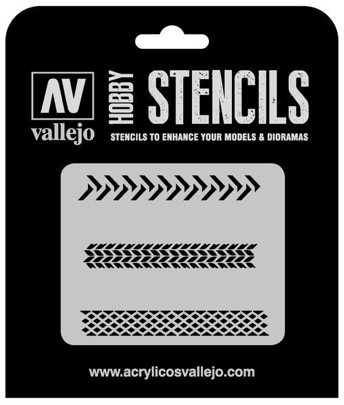 Vallejo Hobby Stencils: Tyre Markings