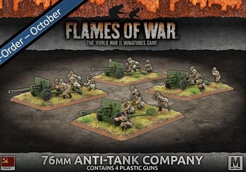 Flames of War SU: 76mm Anti-Tank Company (x4 Plastik)