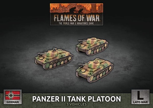 Flames of War GE: Panzer II Tank Platoon (x3)
